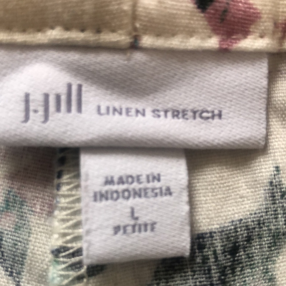 J Jill| Cropped pant| Women’s|. Size L petite| Linen cotton blend, Vacation cool - Picture 5 of 15